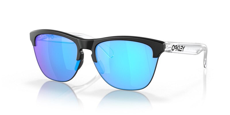 OAKLEY Frogskins Lite Sonnenbrille Mattschwarz - Sapphire Gläser