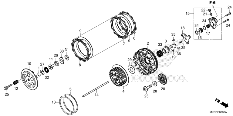 E-8 Kupplung CRF 450 Bj 2022