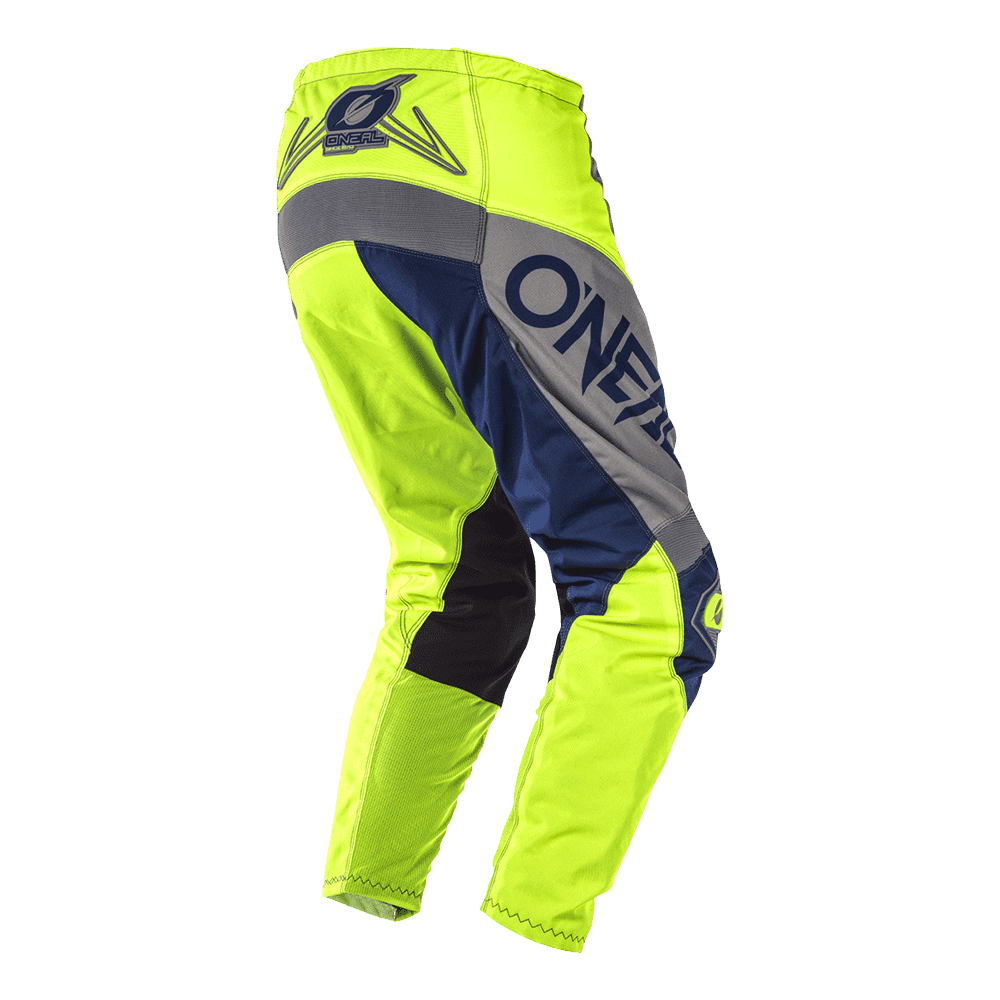 O'NEAL ELEMENT PANTS FACTOR GRAY/BLUE/NEON YELLOW 32