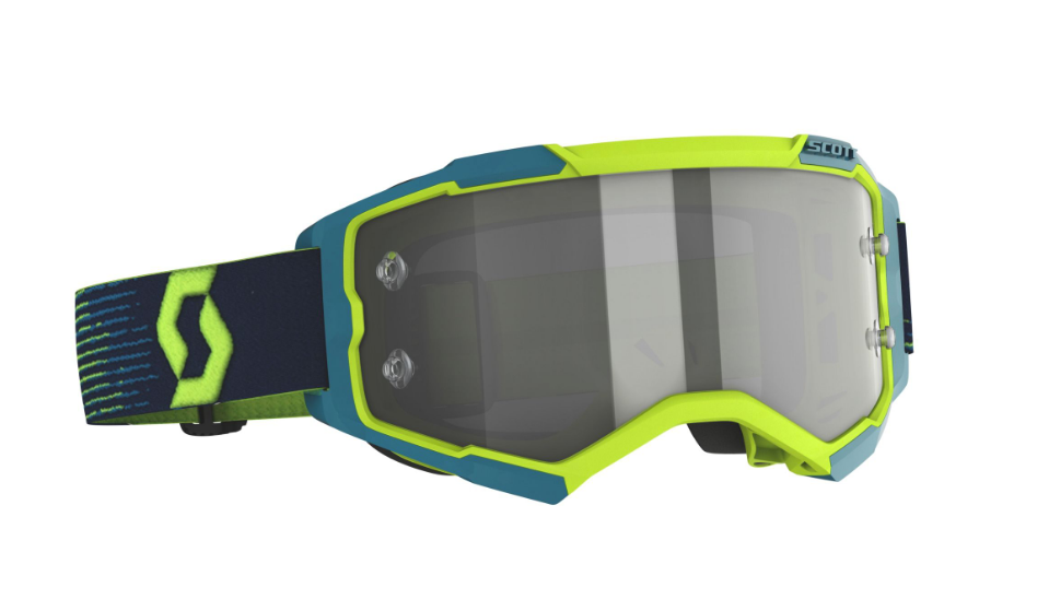 SCOTT FURY LIGHT SENSITIVE BRILLE neon yellow/blue / light sensitive grey verspiegelt