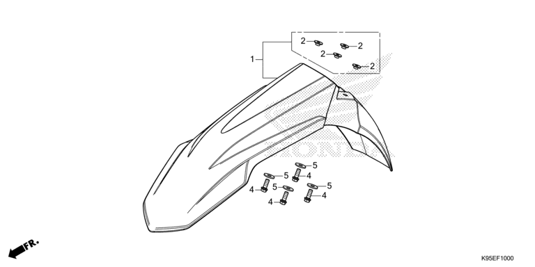 F-10 Kotflügel, vorne CRF 250 Bj 2020