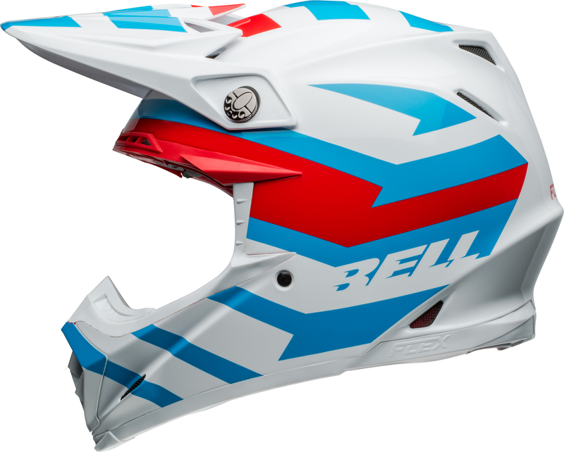 BELL Moto-9S Flex Helm - Banshee Gloss White/Red M