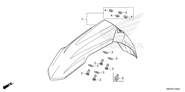 F-10 Kotflügel, vorne CRF 450 Bj 2022