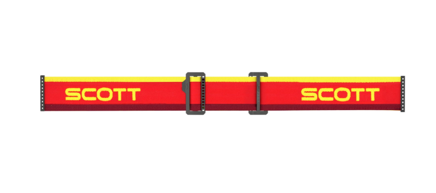 SCOTT FURY GOGGLE red/yellow / yellow chrome works verspiegelt