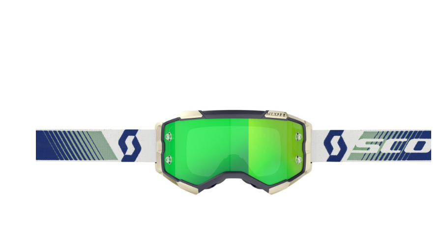 SCOTT FURY GOGGLE blue/green / green chrome works verspiegelt