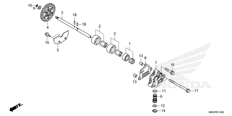 E-14 Ölpumpe CRF 450 Bj 2022