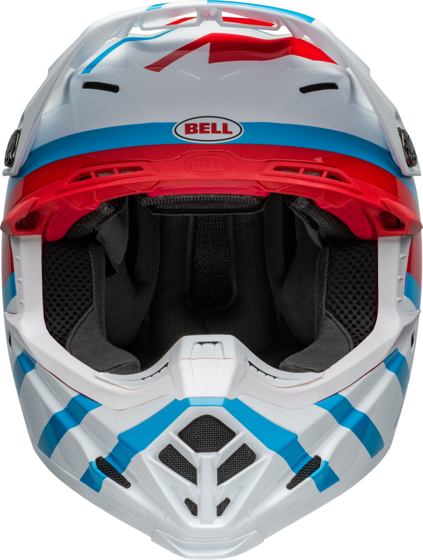BELL Moto-9S Flex Helm - Banshee Gloss White/Red M