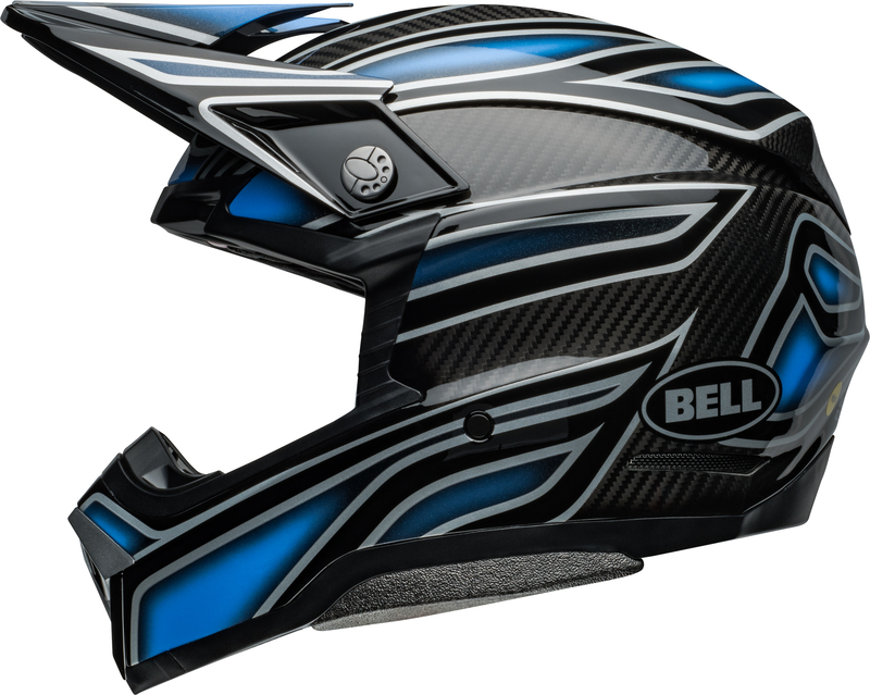 BELL Moto-10 Spherical Helm - Webb Marmont Gloss North Carolina Blue XL