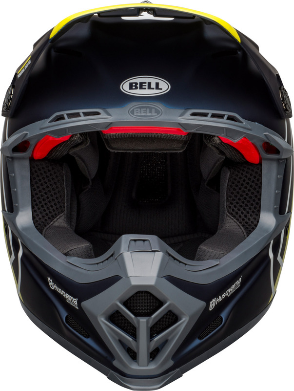 BELL Moto-9 Flex Helm Husqvarna Gotland Matte/Gloss Blue/Hi-Viz Größe -XS-