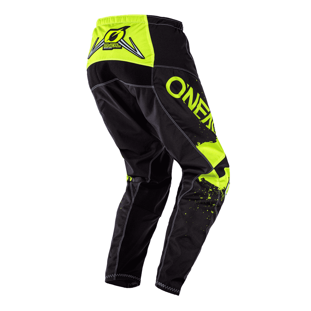 O'NEAL ELEMENT PANTS IMPACT BLACK/NEON YELLOW 32