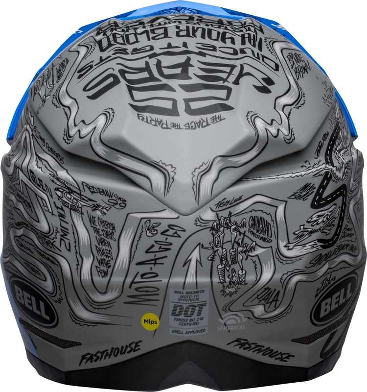 BELL Moto-10 Spherical Helm Fasthouse DID -XL-