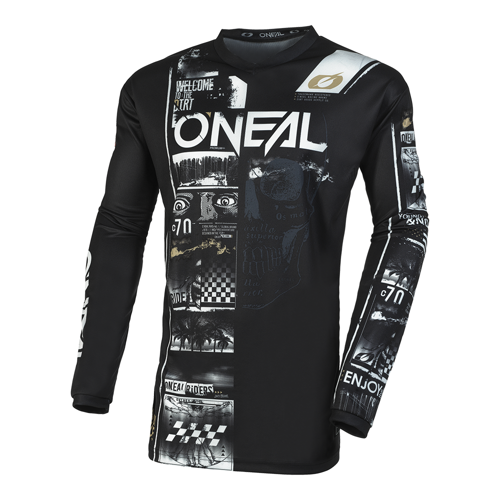 O'NEAL ELEMENT YOUTH JERSEY ATTACK BLACK/WHITE M