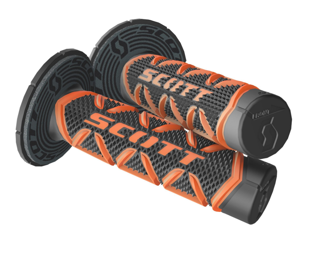 SCOTT DIAMOND + DONUT GRIP -schwarz/orange-