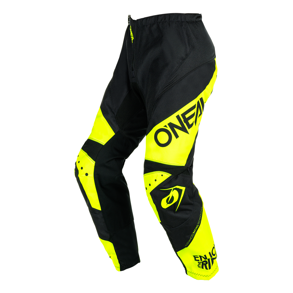 O'NEAL ELEMENT PANTS RACEWEAR BLACK/NEON YELLOW 36