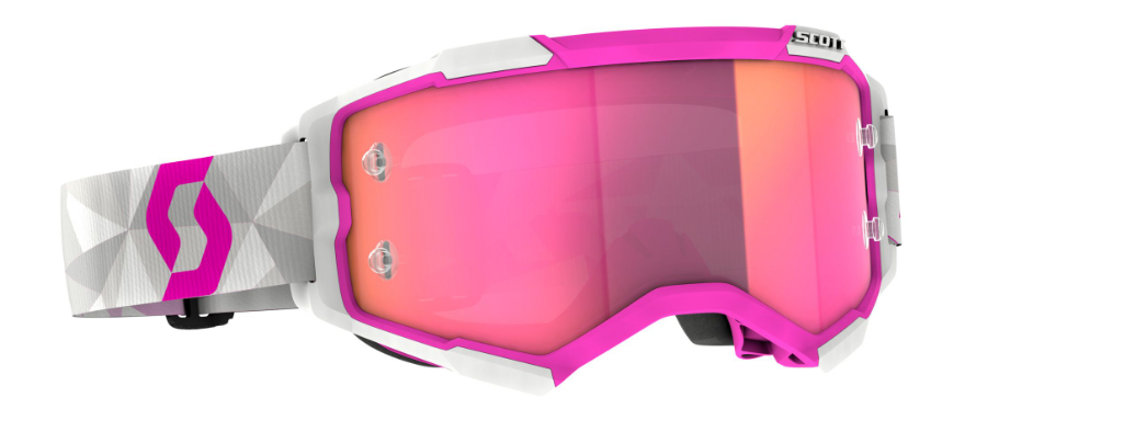 SCOTT FURY JP61 GOGGLE white/pink / pink chrome verspiegelt