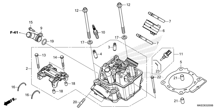 E-2 Zylinderkopf CRF 450 Bj 2023