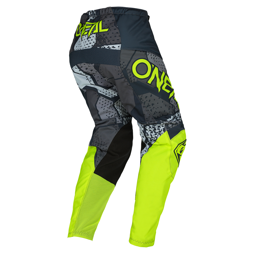 O'NEAL ELEMENT PANTS CAMO GRAY/NEON YELLOW 36