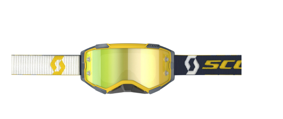 SCOTT FURY GOGGLE yellow/blue / yellow chrome works verspiegelt