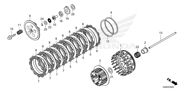 E-8 Kupplung CRF 250 Bj 2023