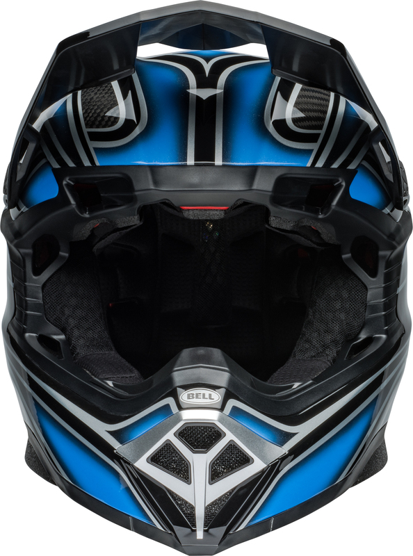 BELL Moto-10 Spherical Helm - Webb Marmont Gloss North Carolina Blue XL