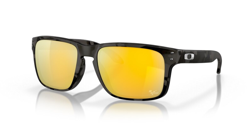 OAKLEY Holbrook Sonnenbrille MGP Gestell Mattschwarz Tortoise - Gläser Prizm 24k Polarized