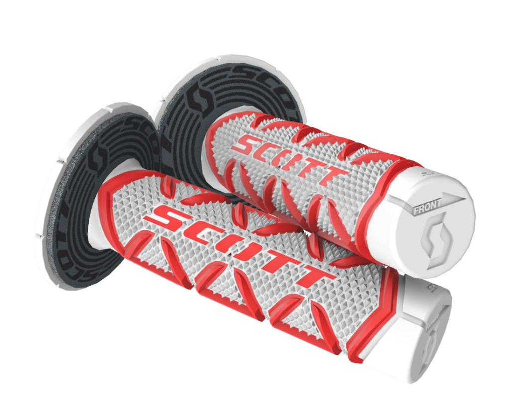 SCOTT DIAMOND + DONUT GRIP -rot/weiß