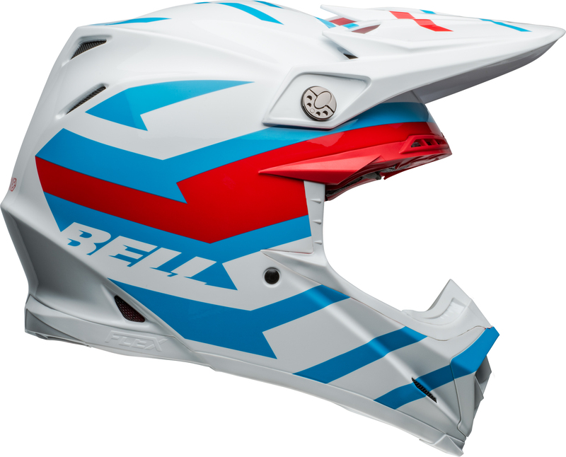 BELL Moto-9S Flex Helm - Banshee Gloss White/Red M