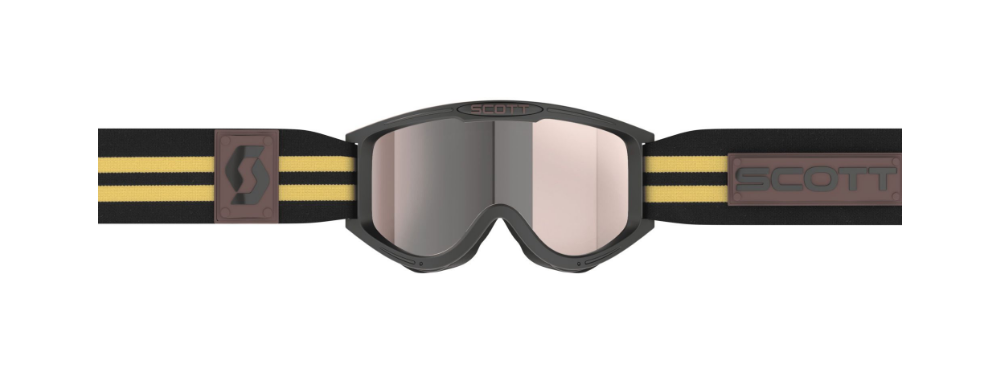 SCOTT 89X ERA BRILLE black/beige / silver chrome verspiegelt