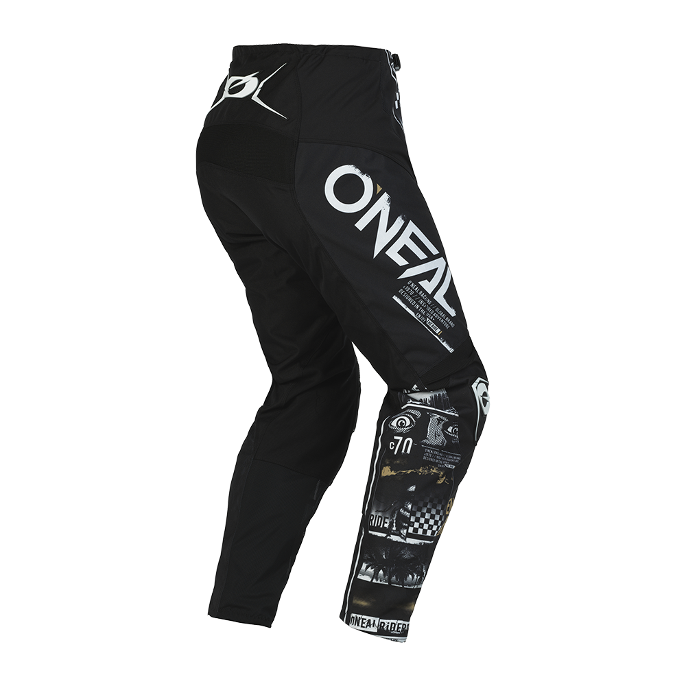 O'NEAL ELEMENT PANTS ATTACK BLACK/WHITE 32