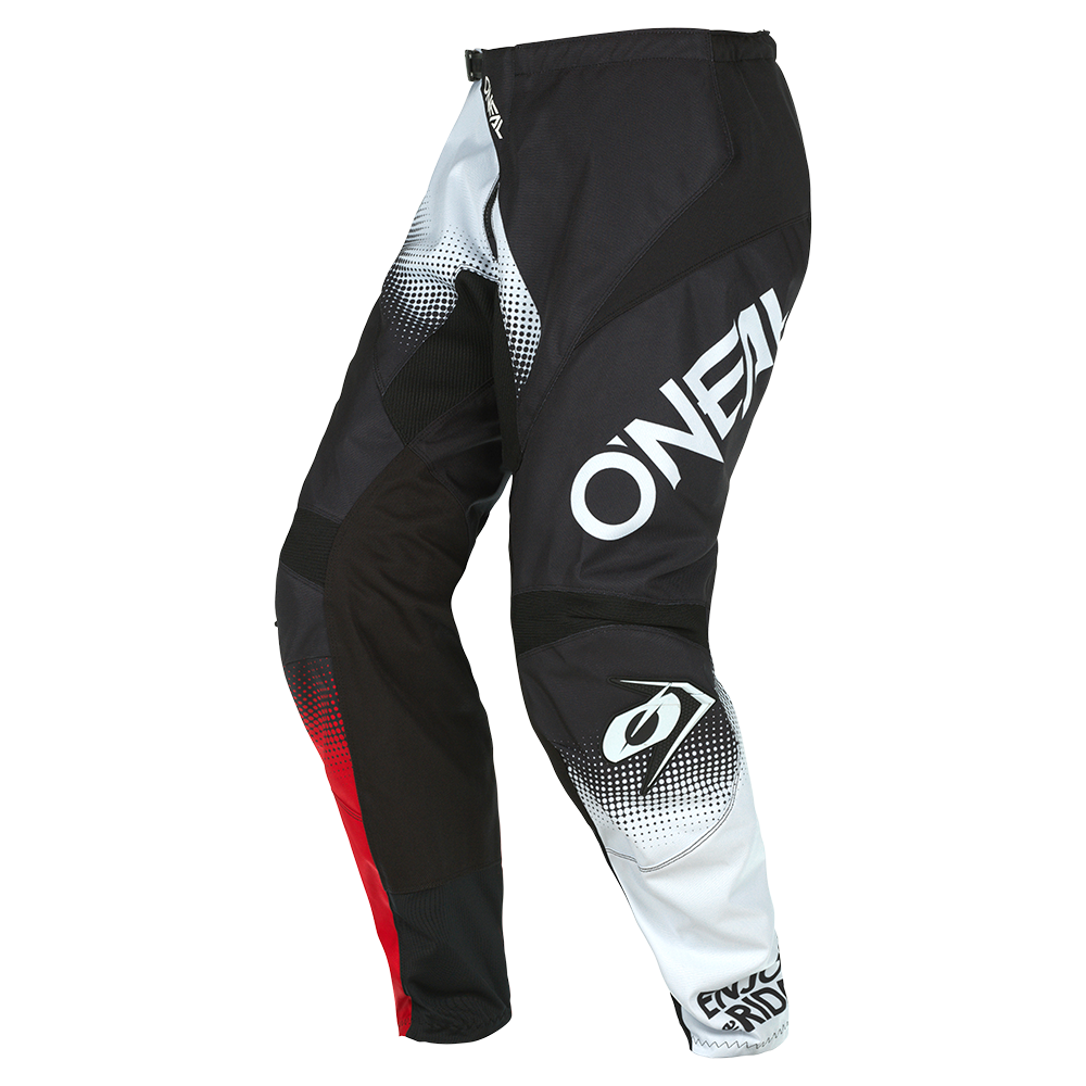 O'NEAL ELEMENT PANTS RACEWEAR BLACK/WHITE/RED 34