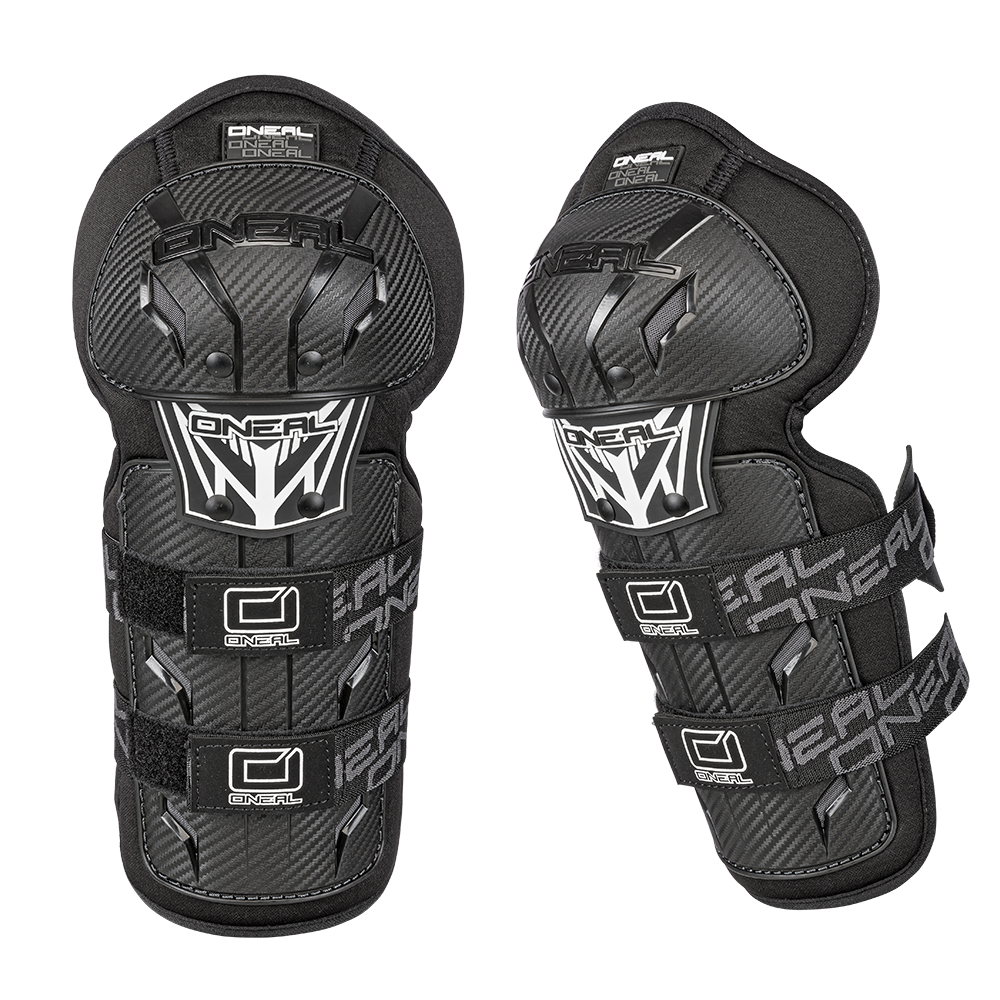 O'NEAL PRO III CARBON LOOK KNEE GUARD BLACK One Size