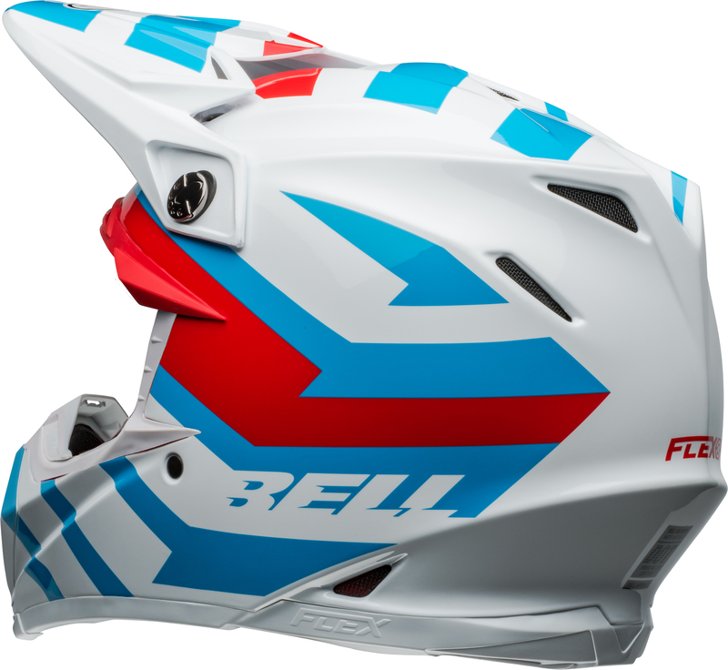 BELL Moto-9S Flex Helm - Banshee Gloss White/Red M
