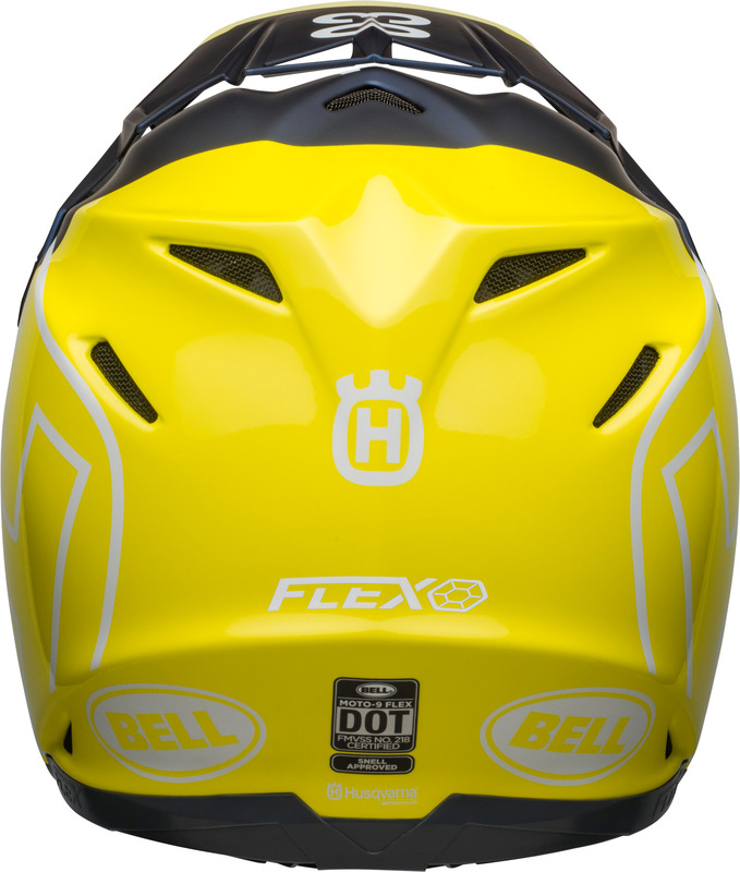 BELL Moto-9 Flex Helm Husqvarna Gotland Matte/Gloss Blue/Hi-Viz Größe -XS-