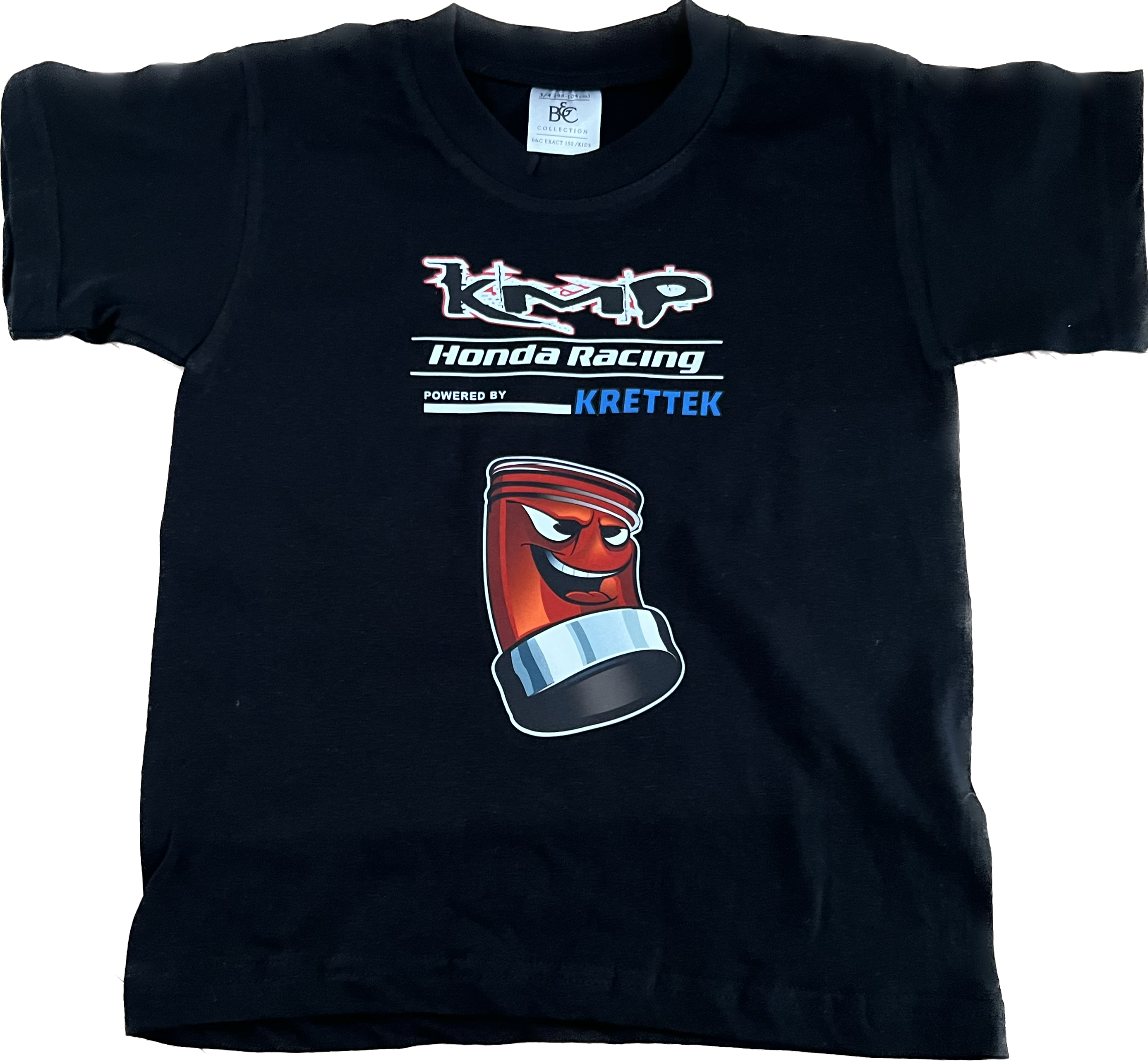 Kinder KMP Honda Racing Tee schwarz - powered by Krettek 6 Jahre
