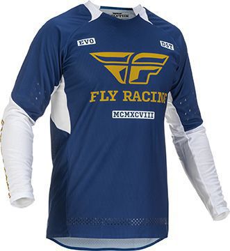 Fly MX-Jersey Evolution Navy-White-Gold -L-