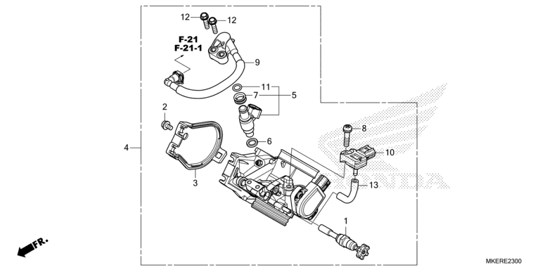 E-23 Drosselklappengehäuse CRF 450 Bj 2022