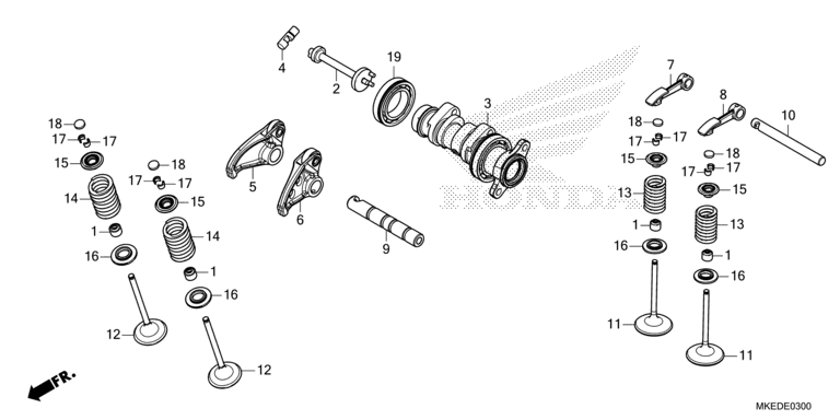 E-3 Nockenwelle/Ventil CRF 450 Bj 2022