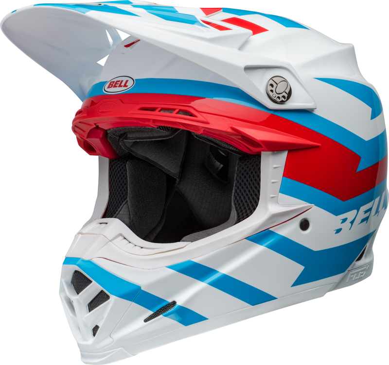 BELL Moto-9S Flex Helm - Banshee Gloss White/Red M