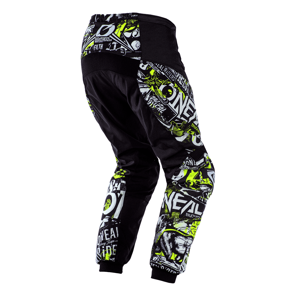 O'NEAL ELEMENT PANTS ATTACK BLACK/NEON YELLOW 40