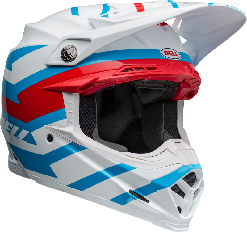 BELL Moto-9S Flex Helm - Banshee Gloss White/Red M