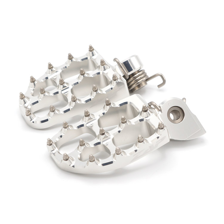 ZAP E-Peg Fußraste Honda CRF 110, Yamaha Retro, KLX 110, 8mm Bolzen Silber