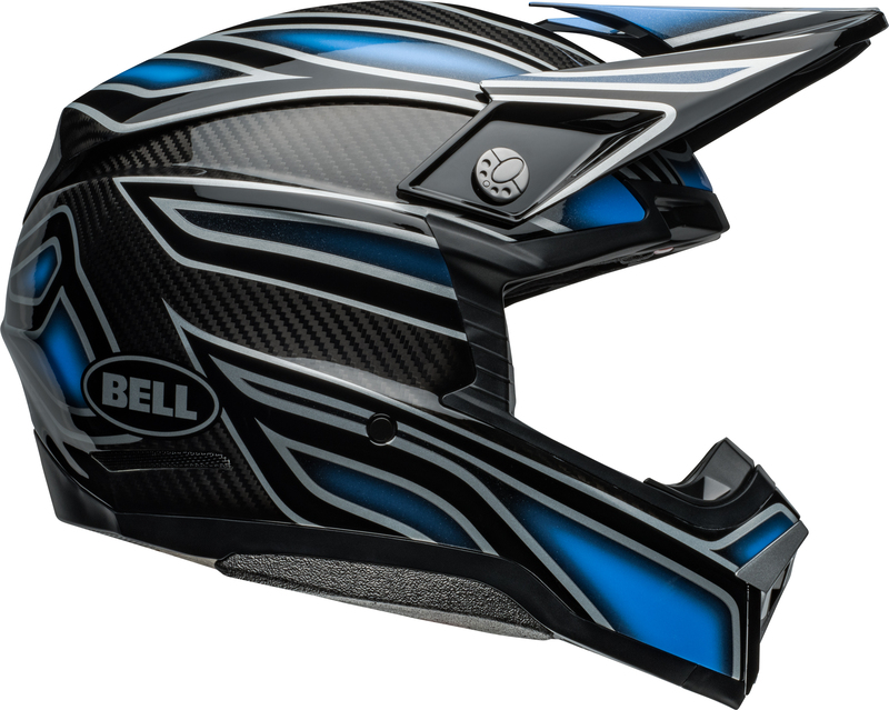 BELL Moto-10 Spherical Helm - Webb Marmont Gloss North Carolina Blue XL