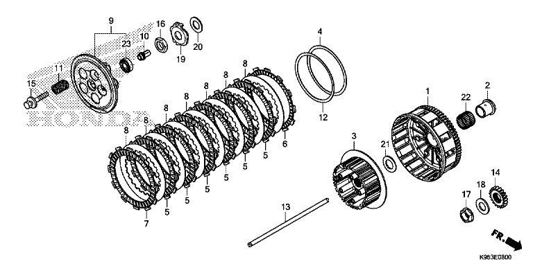 E-8 Kupplung CRF 250 Bj 2020