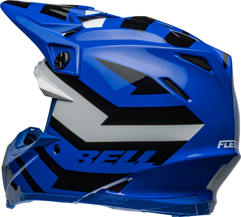 BELL Moto-9S Flex Helm - Banshee Gloss Blue/White XL